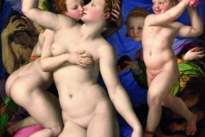  &bdquo;Eine Allegorie mit Venus und Amor&ldquo; Agnolo Bronzino, 1540&ndash;1545, National Gallery, London. 